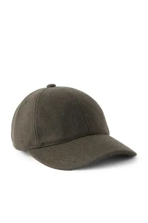A.P.C. Charlie Logo-Embroidered Wool-Blend Baseball Cap