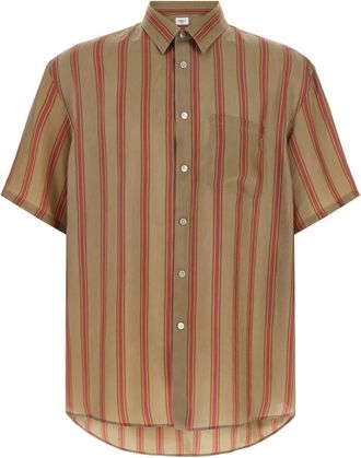 Saint Laurent Brown Short Sleeves Shirt