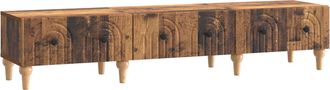 vidaXL Mueble De Tv Con Caj&oacute;n Madera Envejecida 147 X 34,5 X 30 Cm Vidaxl