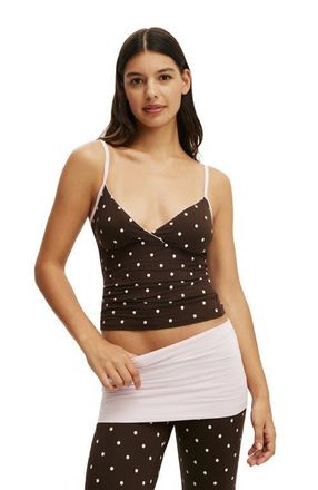 Cotton On Womens Airy Soft Triangle Cami in Smooth Kristy Polkadot at Nordstrom, Size Xx-Small