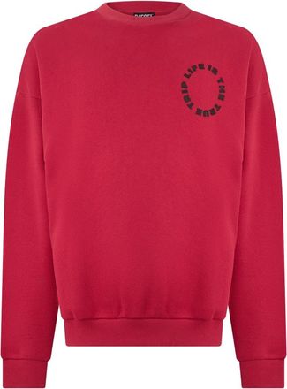 Diesel Sweatshirt met ronde hals - Heren - Sweatshirts - Rood - S - Katoen - Hoodies & sweatvesten