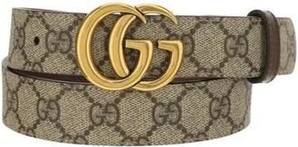 Gucci Belts, female, Brown, ONE SIZE, GG Marmont Reversible Belt