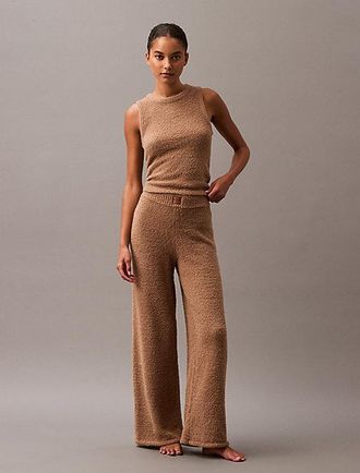 Calvin Klein Pantal&oacute;n De Ch&aacute;ndal De Estar Por Casa De Punto De Felpa