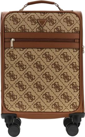 Guess Koffers, unisex, Bruin, ONE Size, Polyester, Audrey Monogramme Cabin Koffer