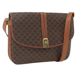 Celine Pre-owned Cross Body Bags, female, Brown, Size: ONE SIZE Pre-owned Plastic Cross Body Bag