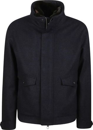 Montecore Donsjack - Heren - Winterjassen - Blauw - S - Leer - Jassen