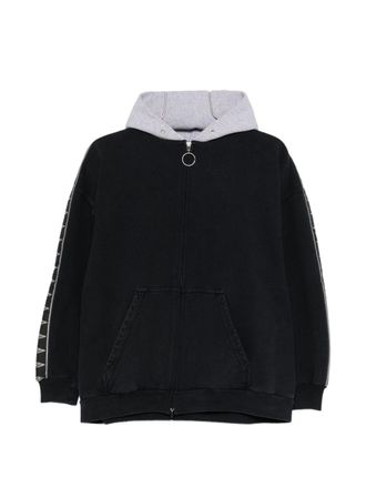 Balenciaga Mens Cotton Zip-Up Hoodie