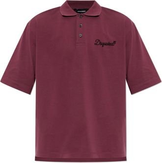 Dsquared2 Signature Polo - Heren - Polos - Rood - 3XL - Katoen - Tops