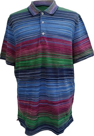Missoni Striped Pique Polo Shirt in Multicolor Cotton