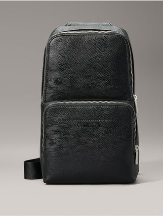 Calvin Klein Mens Refined Sling Bag - Black