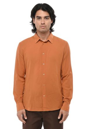 Off-white Orange Regular Solid Shirt