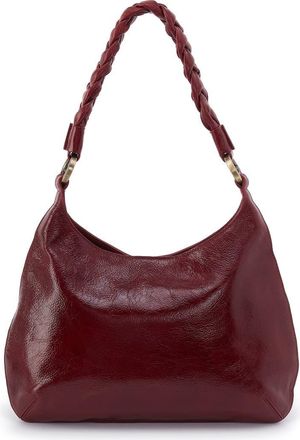 Hobo Madison Leather Shoulder Bag in Garnet Gloss at Nordstrom