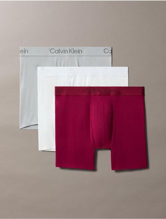 Calvin Klein Mens Ultra Soft Modal 3-Pack Boxer Brief - Multi - S