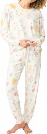 PJ Salvage Lucky Me Long Sleeve Top In Multi