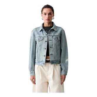 Levi's Dames, Jassen, Blauw, Maat: L Katoen