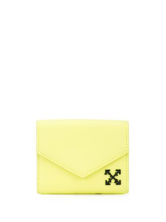 Off-white arrow logo purse - women - Calf Leather - One Size - Yellow
