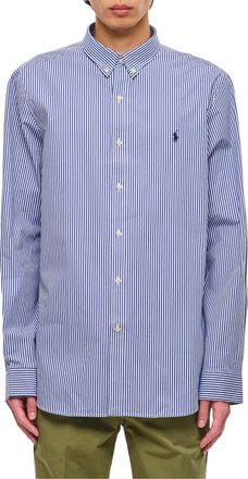 Polo Ralph Lauren Slim Fit Cotton Sport Shirt with Vertical Stripes