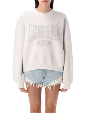 Alexander Wang Distressed Logo Sweatshirt