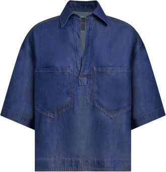 Dondup Denim Shirt - Dames - Spijkeroverhemden - Blauw - S - Denim - Overhemden