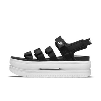Nike Womens W ICON Classic Sandal Sneaker, Black/White-White, 5.5 UK