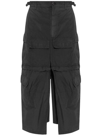 Balenciaga Gonna cargo lunga - Nero