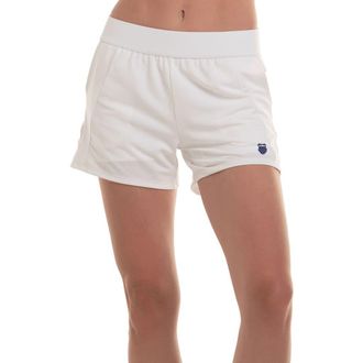 K-Swiss KSwiss Pique 4 inch Womens Tennis Shorts in White at Nordstrom, Size X-Small