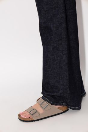 Birkenstock Arizona BS Slides, Womens, Beige