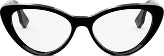 Fendi Cat Eye Brillen - Dames - Brillen - Zwart - ONE Size - Accessoires