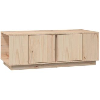 vidaXL Mesa De Centro De Madera Maciza De Pino 110x50x40 Cm Vidaxl