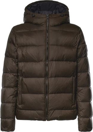 Fay Double Front Donsjack - Heren - Jassen - Bruin - Maat: L Zijde
