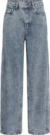 Gestuz Wide Jeans - Dames - Loose Fit Jeans - Blauw - W27 - Jeans