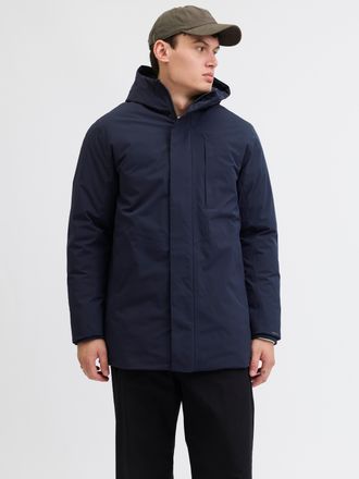 Jack & Jones Parka JACK & JONES JJEKEEN PARKA AW25 SN, Herren, Gr. XXL, blau (sky captain), Web, Obermaterial: 100% Polyester, unifarben, regular fit, hoch geschlo