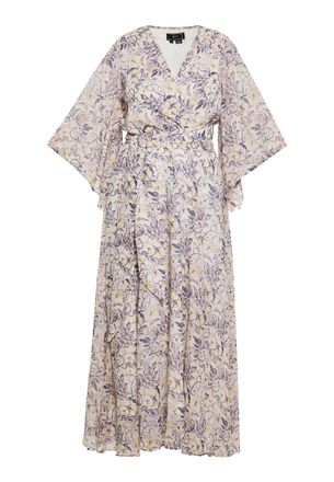 Faina Jurk Dames wit lila