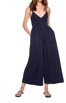 Susana Monaco Slip Top Jumpsuit In Midnight