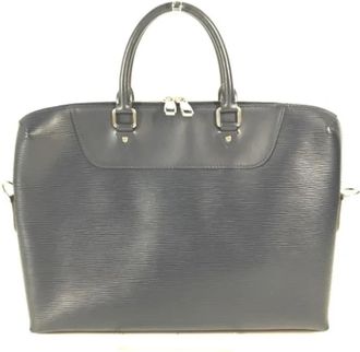 Louis Vuitton Tweedehands leren Louis Vuitton tassen - Heren - Vintage Handtas - Blauw - ONE Size - Leer - Vintage