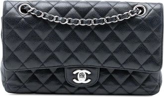 Chanel 2014-2015 Medium Classic Caviar Double Flap shoulder bag - Nero