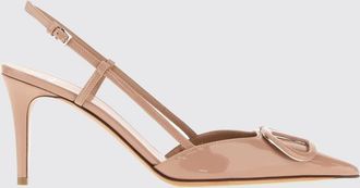 Valentino Garavani Slingback VLogo Signature in pelle verniciata con tacco a spillo