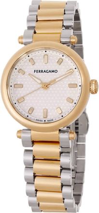 Ferragamo Softy Quartz Silver Dial Ladies Watch SFSE00324