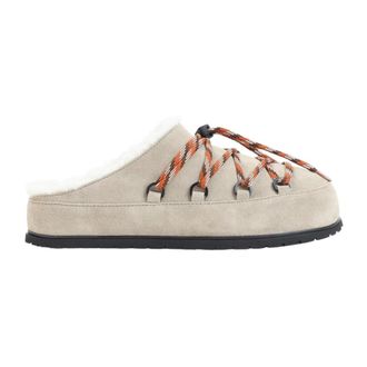Prada Schoenen, Dames, Beige, 36 EU, Leer, Deserto mules gevoerd met schapenvacht