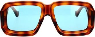 Loewe Vierkante zonnebril Uitbundige stijl - Dames - Zonnebrillen - Bruin - 56 MM - Accessoires