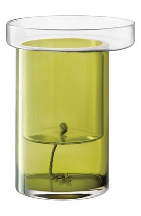 LSA Balcony Self Watering Glass Planter in Green at Nordstrom