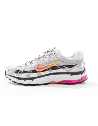 Nike P-6000 - Sneakers bianche e rosa laser-Bianco