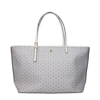 Tory Burch Tory Burch Damens Gemini Leder-Umh&auml;ngetasche Beige/Elfenbein