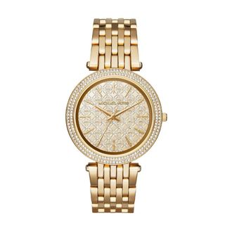 Michael Kors Accessoires, Dames, Geel, ONE Size, Darci Pav&eacute; Horloge
