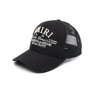 Amiri Logo-embroidered Cotton Cap