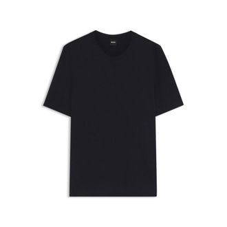 BOSS Short-sleeved sweater with knitted structure