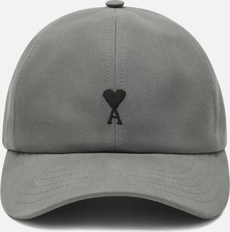 Ami Mens ADC COTTON CAP - Grey - Size: OS