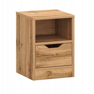 OEM Mesita De Noche Blanca Con Caj&oacute;n, 31x43 Cm