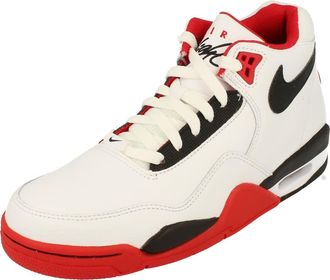 Nike Flight Legacy Mens Trainers BQ4212 Sneakers Shoes (UK 10.5 US 11.5 EU 45.5, White Black University red 100)