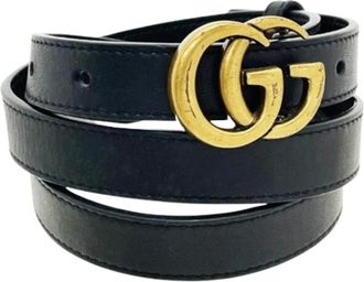 Gucci Pre-owned Belts, female, Black, Size: ONE SIZE Pre-owned Leather belts